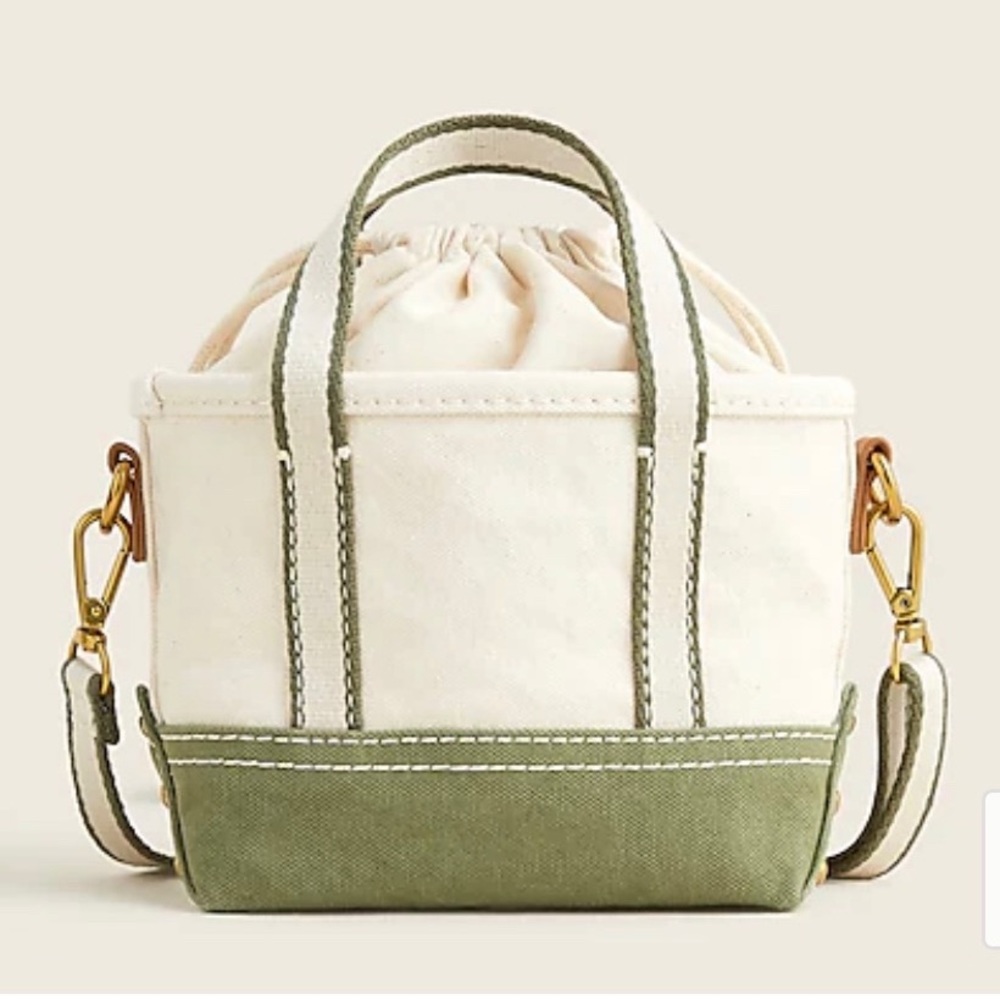 JCREW mini Montauk tote with drawstring closure